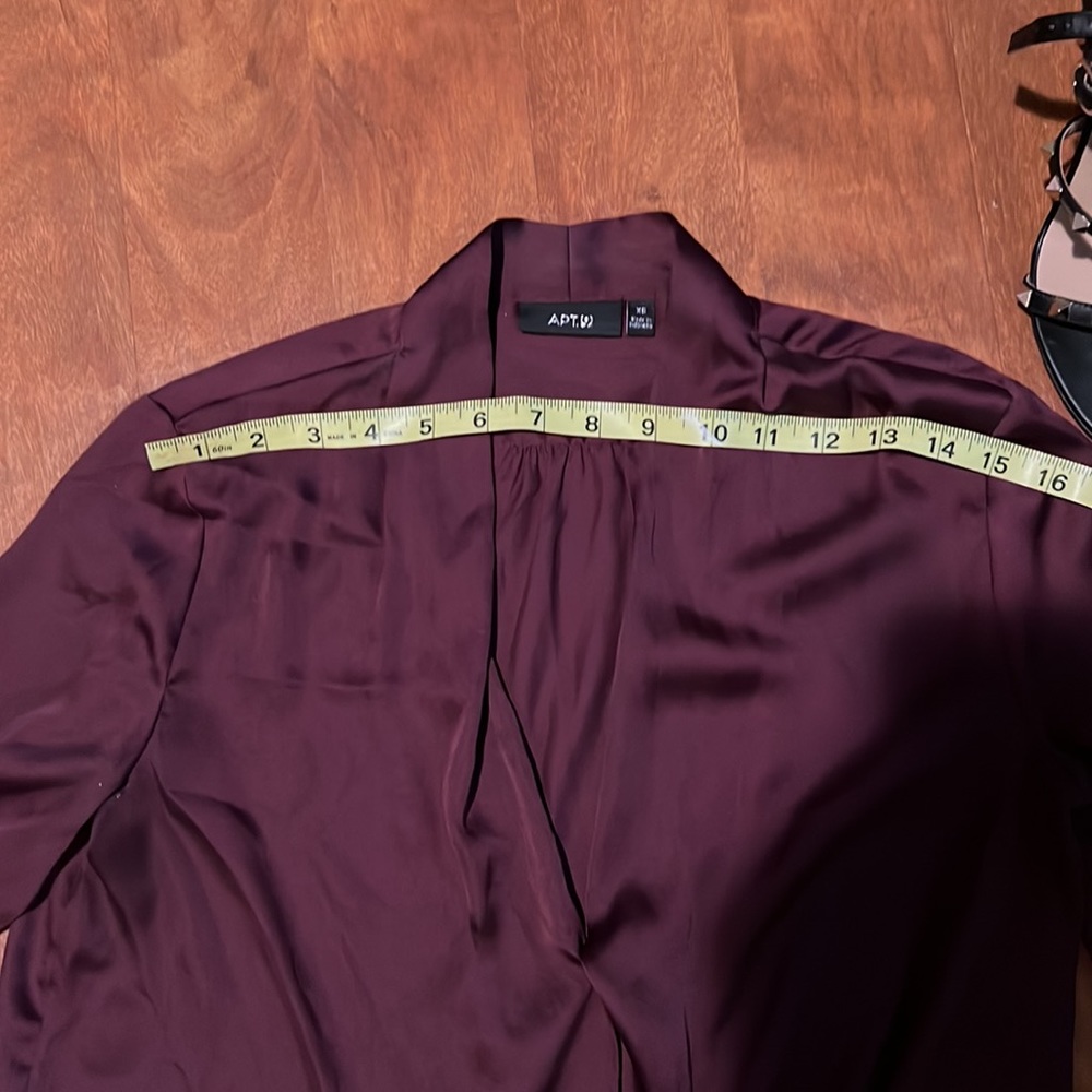 Apt 9 Purple Blouse Long Sleeve - Picture 3 of 9